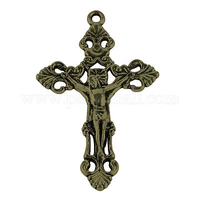 Tibetan Style Alloy Pendants&nbsp;TIBEP-S298-011AB-LF-1