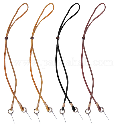 4Pcs Leather Cord Hat Chin Strap&nbsp;HJEW-HS00100-1