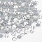 Glass Hotfix Rhinestone, Grade AA, Flat Back & Faceted, Flat Round, Crystal, SS12, 3.0~3.2mm, about 1440pcs/bag