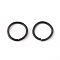 Spray Painted Iron Open Jump Rings, Round, Black, 18 Gauge, 10x1mm, Inner Diameter: 8mm