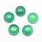 Natural Agate Cabochons, Flat Round, Dyed & Heated, 8x3~4mm