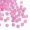 Transparent Acrylic Beads, No Hole, Round, Camellia, 3.5mm, about 17000pcs/500g