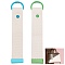 2Pcs 2 Colors Rectangle Polyester Keychains, Rectangle, with Alloy Spring Gate Rings, 194mm, 1pc/color