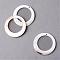 Sea Shell Pendants, Ring, Creamy White, 30.5x1.5~2.5mm, Hole: 1mm