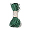 Polyester Embroidery Floss, Cross Stitch Threads, Dark Green, 2mm, 10m/bundle