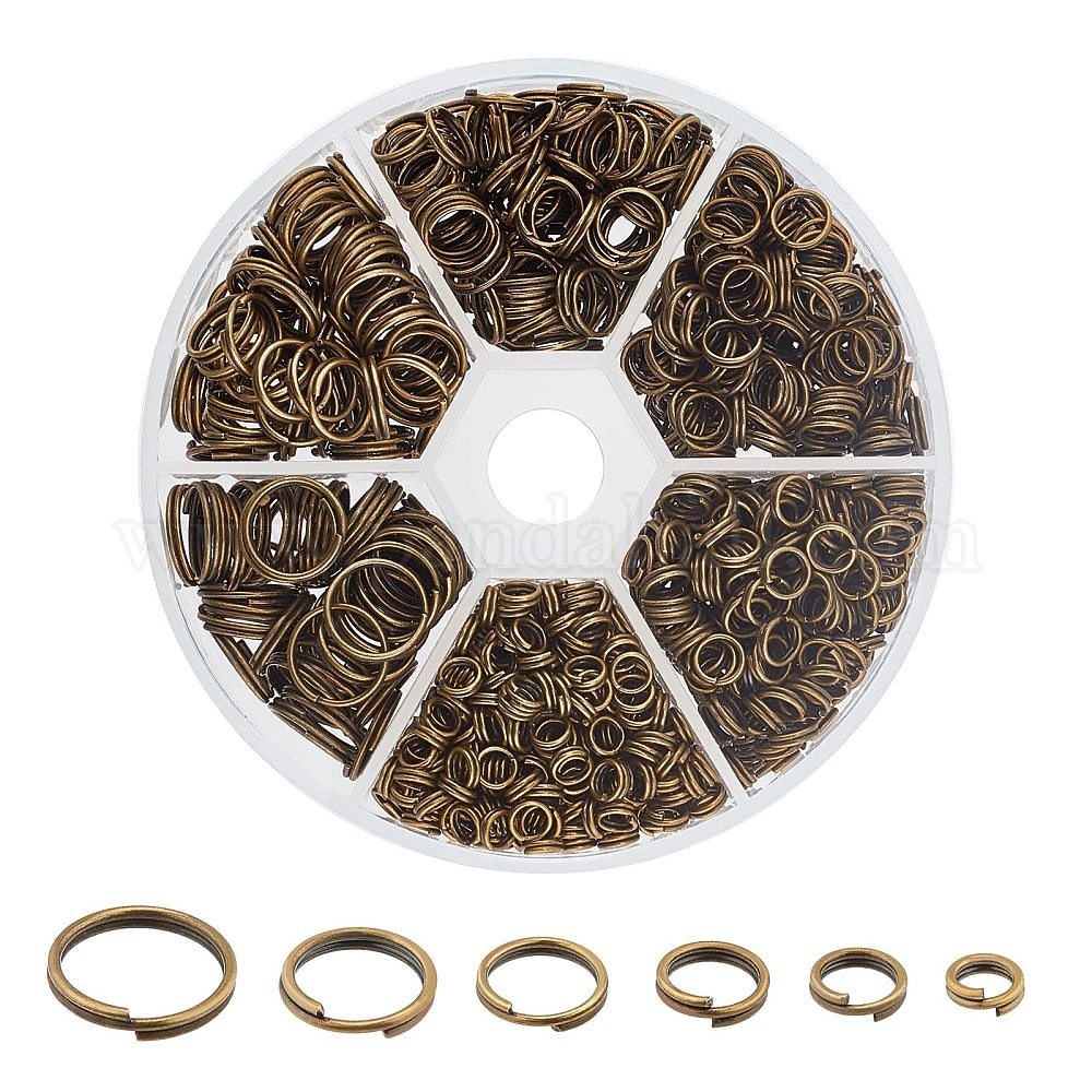 Wholesale 1 Box Iron Split Rings - Pandahall.com