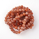Baking Paint Crackle Glass Bead Strands&nbsp;DGLA-Q023-8mm-YS66-3