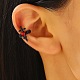 Alloy Glass Cuff Earrings&nbsp;PW-WG78B45-02-2