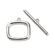 Brass Toggle Clasps&nbsp;KK-L229-011P-2