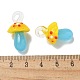 手作りランプワークペンダント  バンピー  キノコ  きいろ  24.5~29.5x15~18.5mm  穴：2~5mm&nbsp;LAMP-M021-01H-3