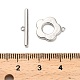 真鍮製マンテル  花  ラックめっき  長持ちメッキ  鉛フリー＆カドミウムフリー  プラチナ  19.5mm  穴：1mm  バー：4x20x2mm  穴：1mm&nbsp;KK-L229-010P-4