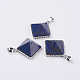 Natural Lapis Lazuli Pendants&nbsp;G-E442-02O-1