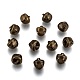 アイアン製ベルチャーム  アンティークブロンズ  10x10x10mm  穴：3x1mm&nbsp;IFIN-Q112-05AB-2