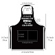 ポリエステルエプロン  日用品  長方形  言葉  770x590mm&nbsp;AJEW-WH0221-001-2