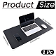 PVC マウスパッド  スエード付き  長方形  ブラック  400x800x1.6mm&nbsp;AJEW-WH20010-32C-2