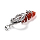 Natural Red Agate Pointed Pendants&nbsp;G-I0322-03P-06-4