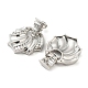 Brass Dangle Stud Earrings&nbsp;EJEW-C066-15P-2