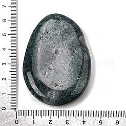 天然苔瑪瑙ビッグペンダント  ティアドロップチャーム  53~55x33~35x6~7.5mm  穴：1~1.6mm&nbsp;G-F820-05A-05