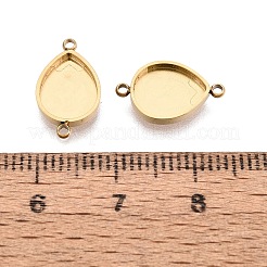 304 Stainless Steel Connector Cabochon Settings&nbsp;STAS-Q113-32G