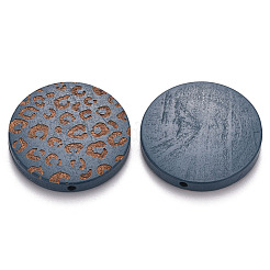 Painted Natural Wood Beads&nbsp;WOOD-N006-07C