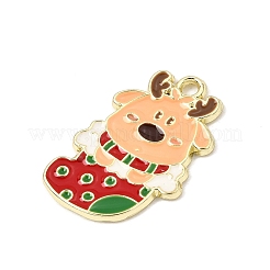 Christmas Alloy Enamel Pendants&nbsp;AL-CBA5CD4-02G-05