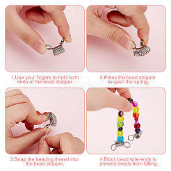 Stainless Steel Beading Stoppers&nbsp;FIND-GO0002-22B
