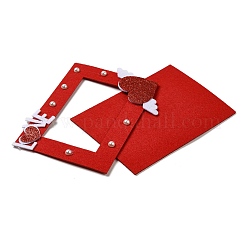 Valentine's Day Felt Fabric Couple Photo Frame&nbsp;DIY-M050-01