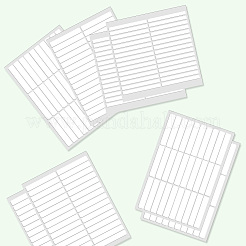 ネイル粘着テープ  ホワイト  18.2~18.5x11~14.5x0.07cm  12個/セット&nbsp;AJEW-CP0008-98D