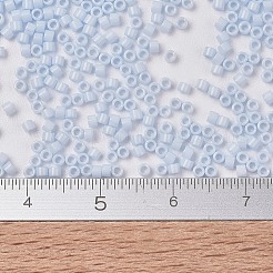 MIYUKIデリカビーズ  シリンダー  日本製シードビーズ  11/0  （db1497)不透明なライトスカイブルー  1.3x1.6mm  穴：0.8mm  約2000個/10g&nbsp;X-SEED-J020-DB1497