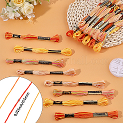 20 Skeins 4 Colors 6-Ply Polyester Embroidery Floss&nbsp;OCOR-CY0004-38B