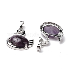 Natural Amethyst Pendants&nbsp;G-M385-04P-E