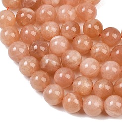 Natural Sunstone Beads Strands&nbsp;G-G342-A03-9mm