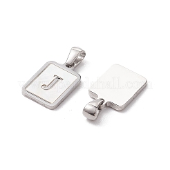 304 Stainless Steel Pave Shell Pendants&nbsp;STAS-G327-01P-J