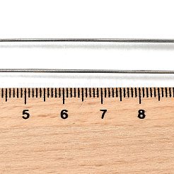 0.9mm 304 ステンレススチール スネークチェーンネックレス 女性用 男性用  ステンレス鋼色  17.72インチ（45cm）&nbsp;LS-STAS-V011-04A-P