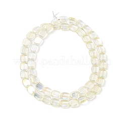 Transparent Electroplate Glass Bead Strands&nbsp;EGLA-P049-02A-FR03
