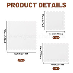 100Pcs 3 Styles Blank Watercolor Paper Blank Stamp&nbsp;DIY-GL0006-35