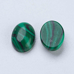 合成マラカイトカボション  オーバル  8x6x3mm&nbsp;G-F541-04-6x8mm