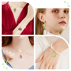 20Pcs 5 Styles Alloy Enamel Pendants&nbsp;ENAM-FS0004-48