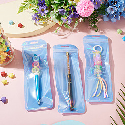 PPプラスチック製腕時計バンド収納用再封可能袋 50個  長方形  ライトブルー  22x7x0.02cm&nbsp;ABAG-TADJ0003-01D