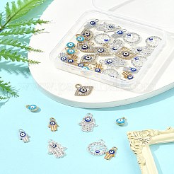 36Pcs 6 Styles Alloy Charms&nbsp;ENAM-FS0002-38