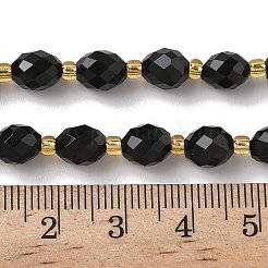 Natural Black Onyx Beads Strands&nbsp;G-F809-A23-01