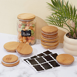 10Pcs 2 Styles Bamboo Bottle Caps&nbsp;AJEW-NB0008-38B