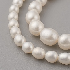 Natural Cultured Freshwater Pearl Graduated Beads Strands&nbsp;PEAR-G007-05A