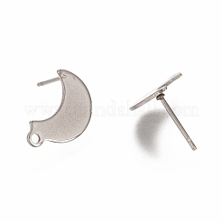 Non-Tarnish 304 Stainless Steel Stud Earring Findings&nbsp;STAS-I176-10P