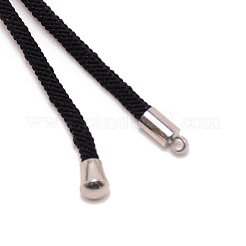ナイロンコードのブレスレット製作  プラチナ  11x0.25cm  穴：1.6mm&nbsp;MAK-CJC0002-01P