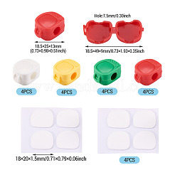 16Pcs 4 Colors PP Plastic Cable Organizers Clips Holder&nbsp;AJEW-TA0003-67