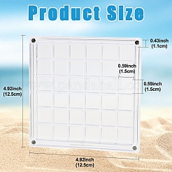 36 Grids Magnetic Acrylic Shell Storage Box with Lid&nbsp;AJEW-YWC0009-003