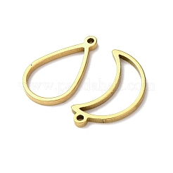 10Pcs 201 Stainless Steel Open Back Bezel Pendant Sets&nbsp;STAS-B101-06A-G