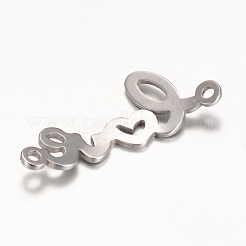 Non-Tarnish 201 Stainless Steel Links connectors&nbsp;X-STAS-S059-07B