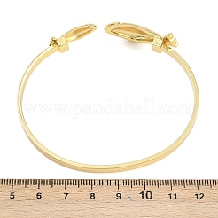 Marine Organism Brass Cuff Bangles for Women&nbsp;BJEW-D368-03A-G